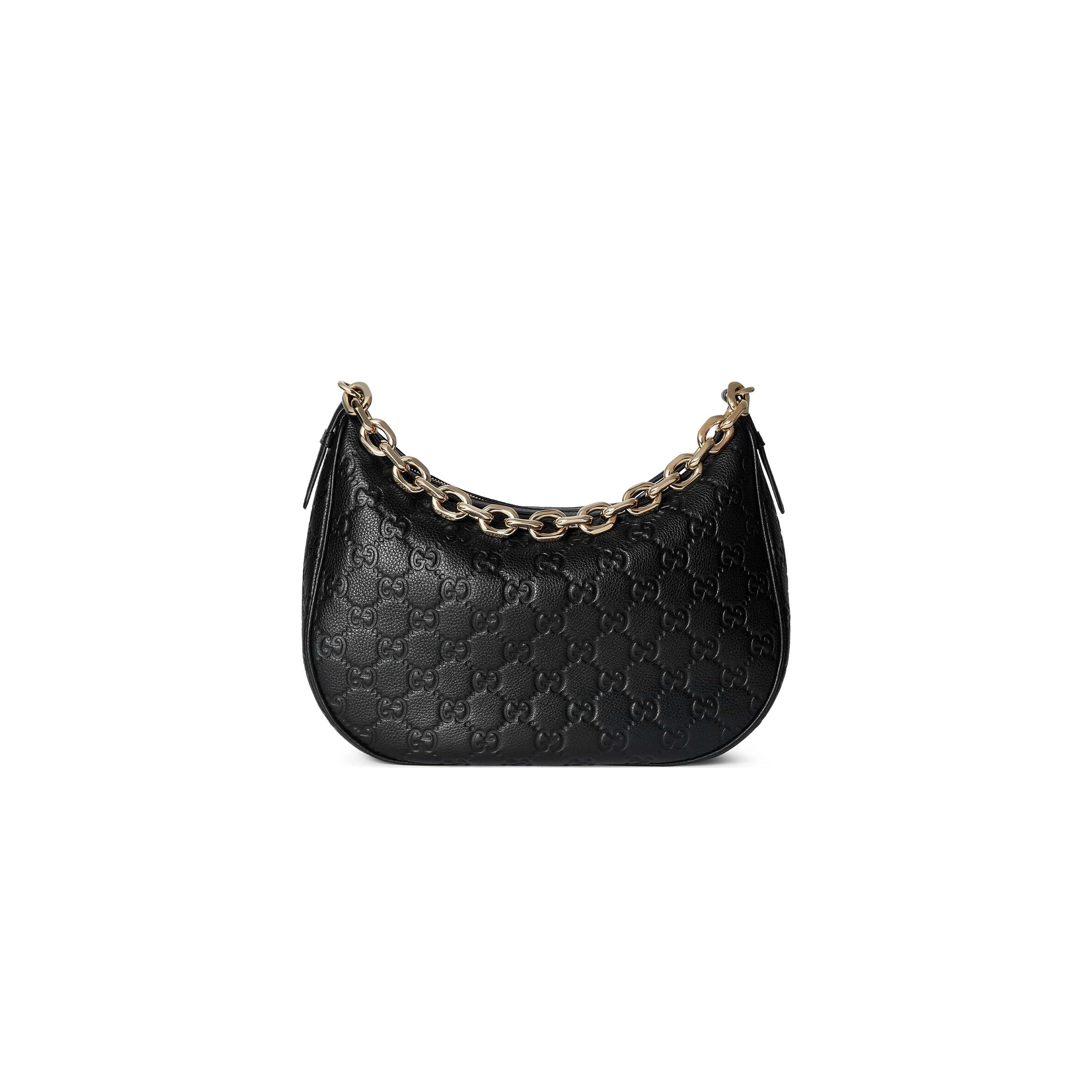 GUCCI GG EMBLEM MEDIUM SHOULDER BAG 820453AAEEM1000 (32*24*7cm)